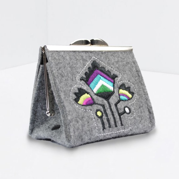 COIN: Handmade Embroidered Coin Purse