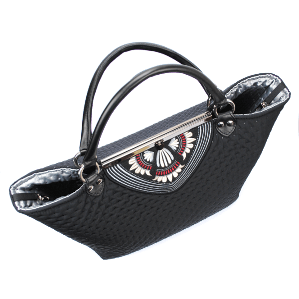 GODDESS: Large Handbag With Embroidery 
