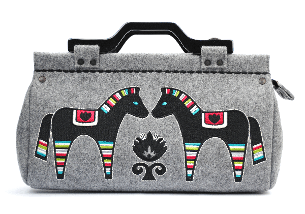 HORSES: Handmade Emroidered Duffel 